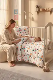 Lanotte Ranforce Bebe Yorgan+Yastık Kılıfı Denizkızı 3