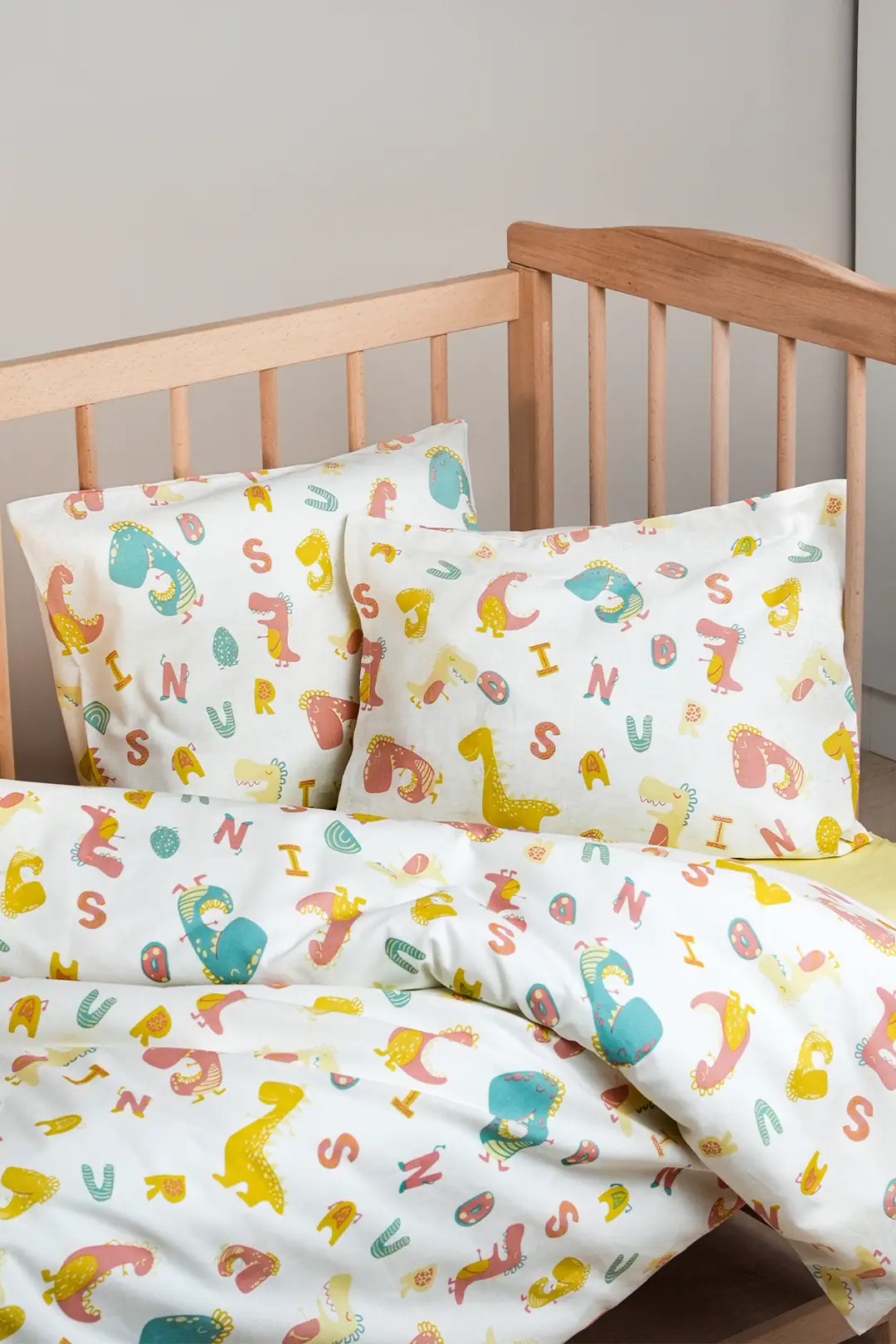 Cotton Collection %100 Pamuk Bebek Nevresim Takımı Dinosaurs 5