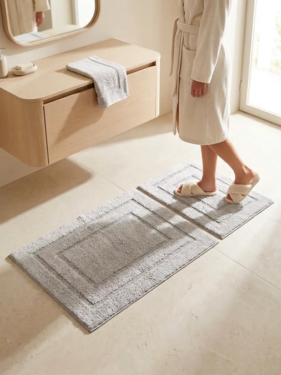 Cotton Collection 2'li Klozet Takımı Trend Gri 60x100+50x60