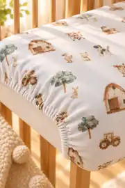 Flanel Bebek Lastikli Çarşaf Farm 3