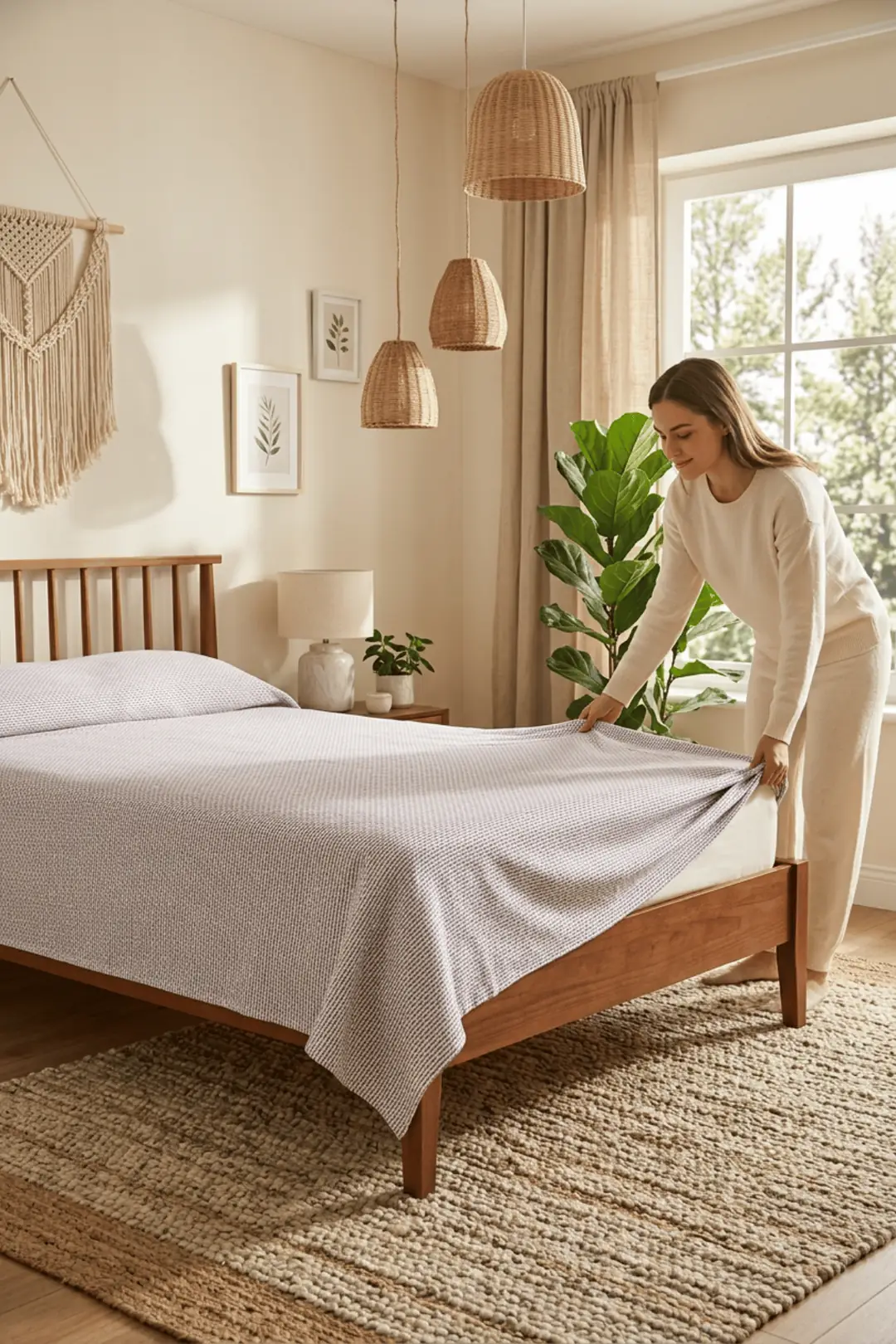 Cotton Collection Dash Tek Kişilik Pike Mor 160x230 cm 5