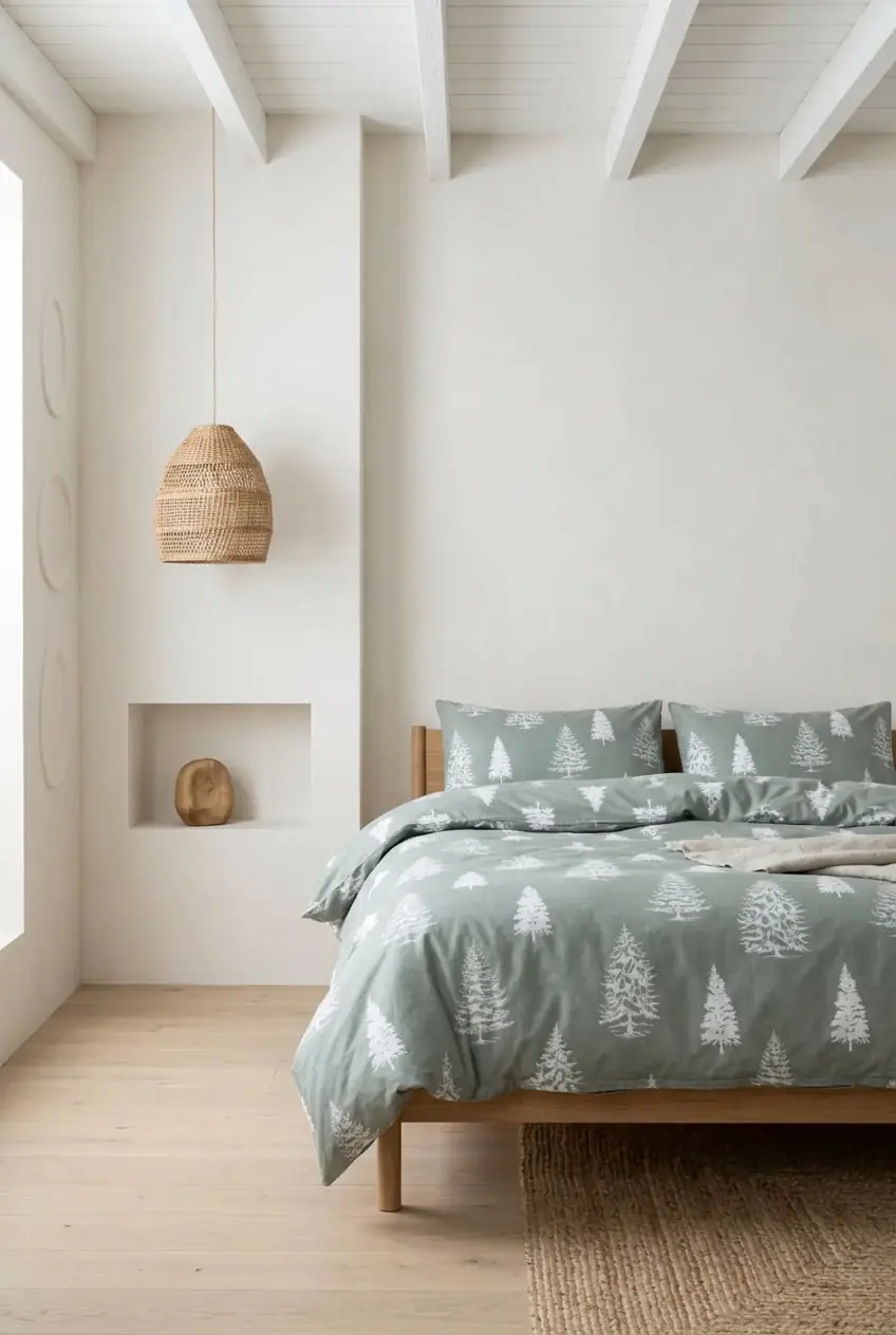 Cotton Collection Kışlık Pazen Tek Kişilik Nevresim Seti Evergreen