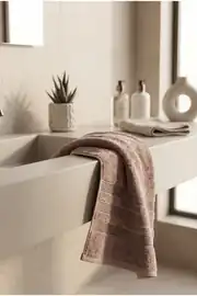 Cotton Collection  Banyo Havlusu Bej 5