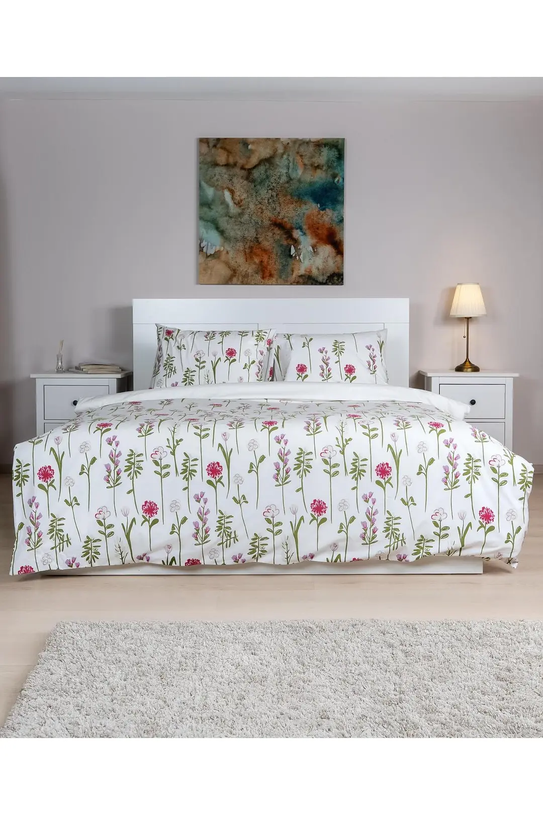 Cotton Collection Tek Kişilik Nevresim Seti Fleur 5