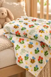 Cotton Collection Müslin Bebek Battaniye Arı 3