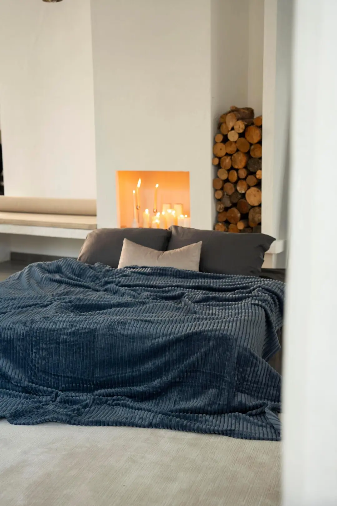 La Notte Çift Kişilik Battaniye Denim
