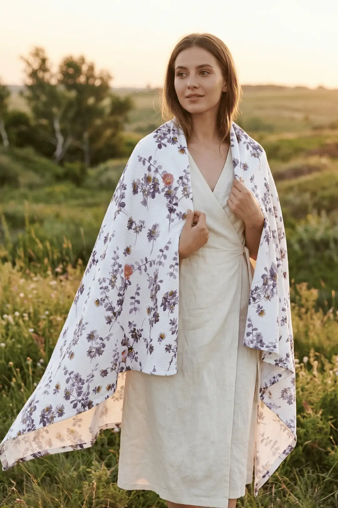 Cotton Collection Çift Kişilik Pike Flora 4
