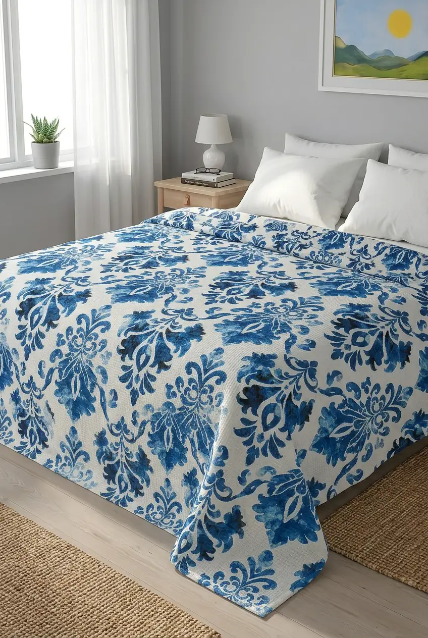Cotton Collection Tek Kişilik Pike Akdeniz 4