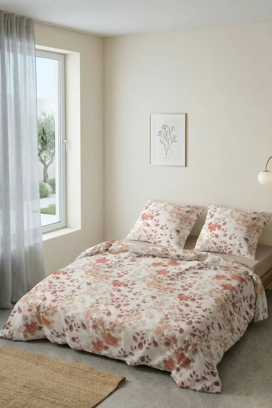Cotton Collection Tek Kişilik Nevresim Takımı Lilyum