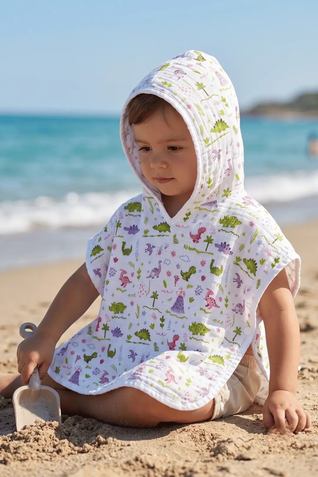 La Notte Tiny Rox %100 Pamuk Müslin Bebek & Çocuk Panço Havlu (0-3 Yaş) 3