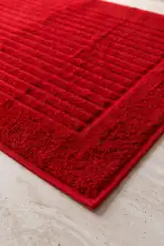 La Notte Solid Color 50x70 Havlu Paspas Kırmızı 2