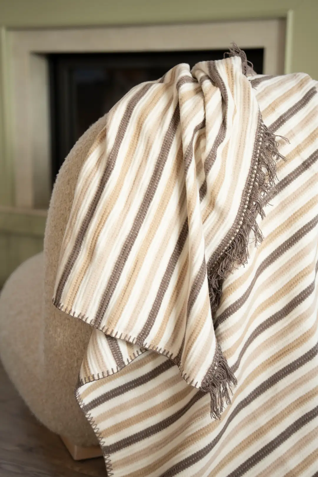 Cotton Collection Tv Battaniyesi Bej 4