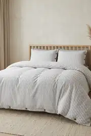 Cotton Collection Çift Kişilik Çizgili Çarşaf Seti Reveboheme 4