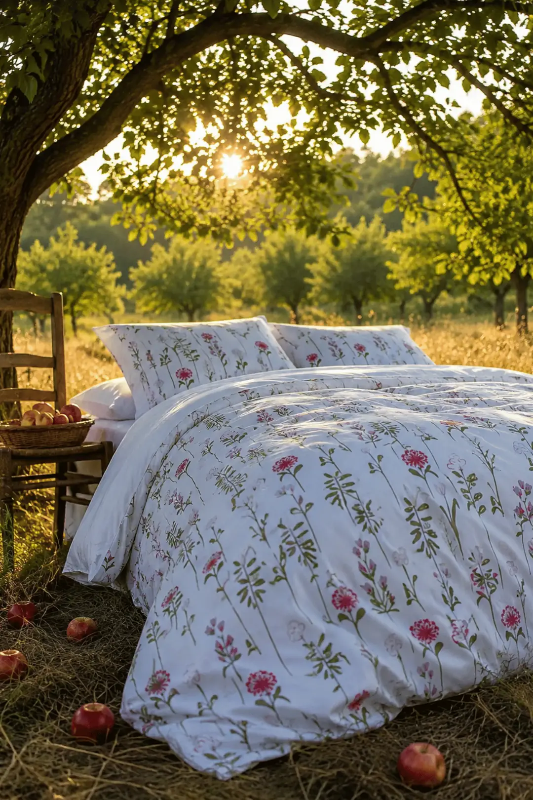 Cotton Collection Çift Kişilik Nevresim Seti Fleur