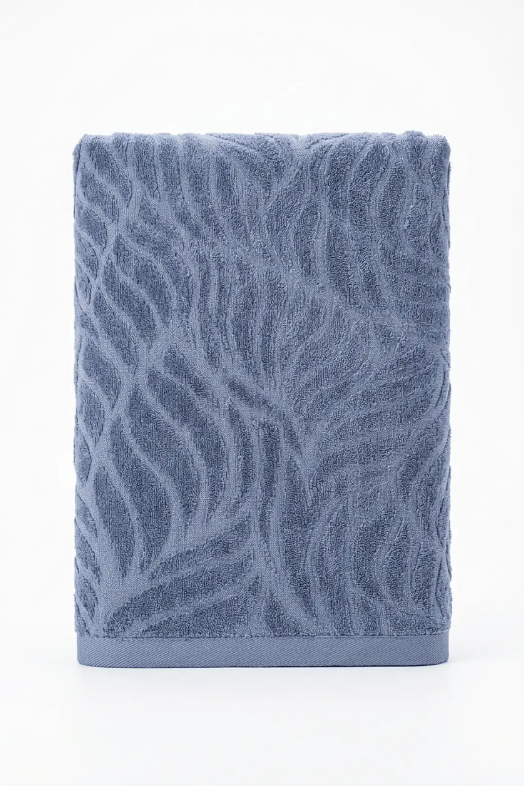 La Notte Flora Queen Kadife Banyo Havlusu İndigo 70x150 cm 5