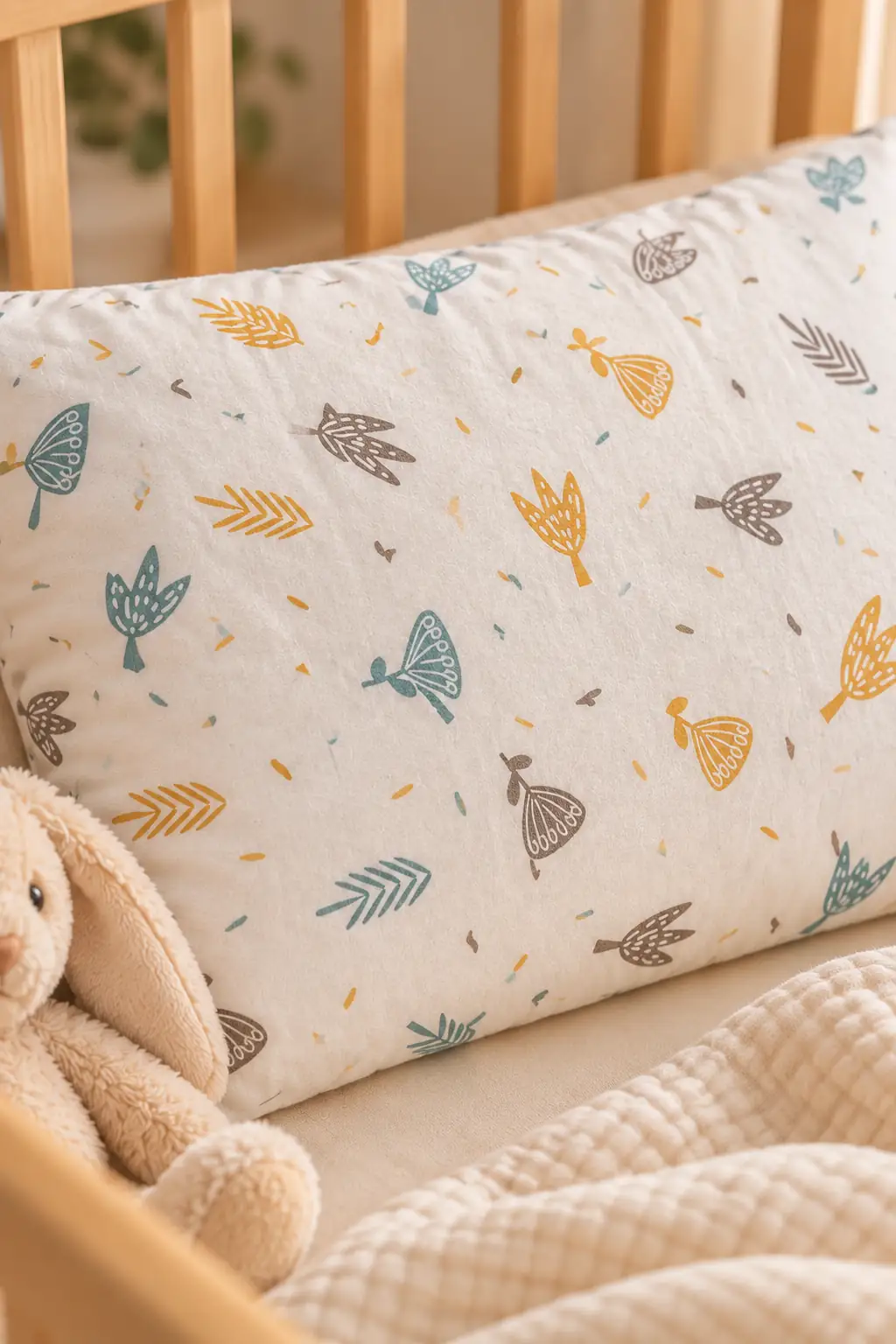 Cotton Collection Flanel Bebek Yastık Kılıfı Mini Forest 3