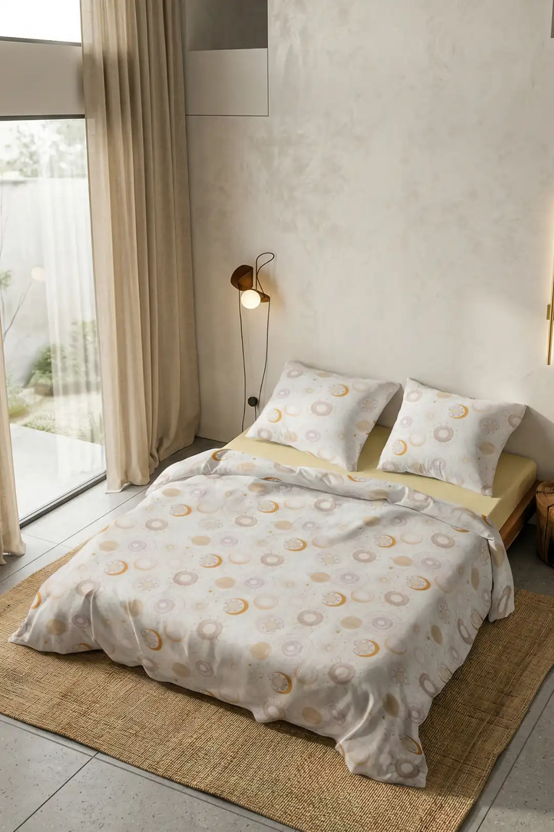Cotton Collection Tek Kişilik Nevresim Takımı Galaksi 1