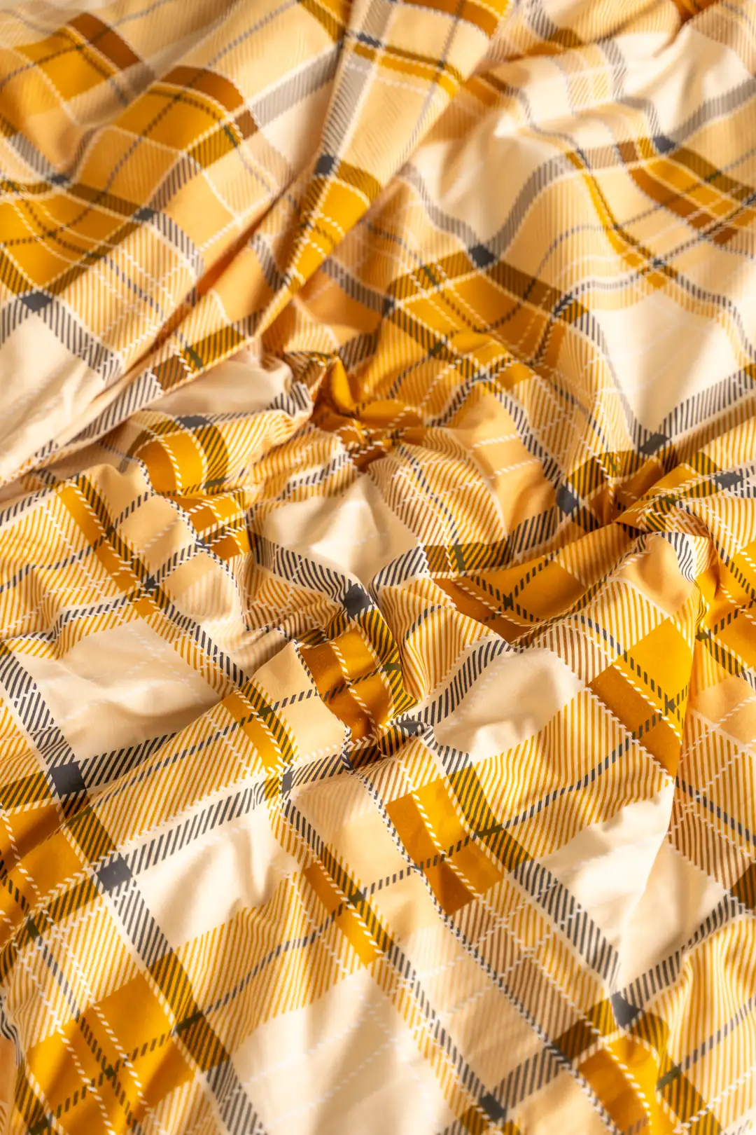 Kışlık Pazen Çift Kişilik Nevresim Takımı Yellow Beige 5
