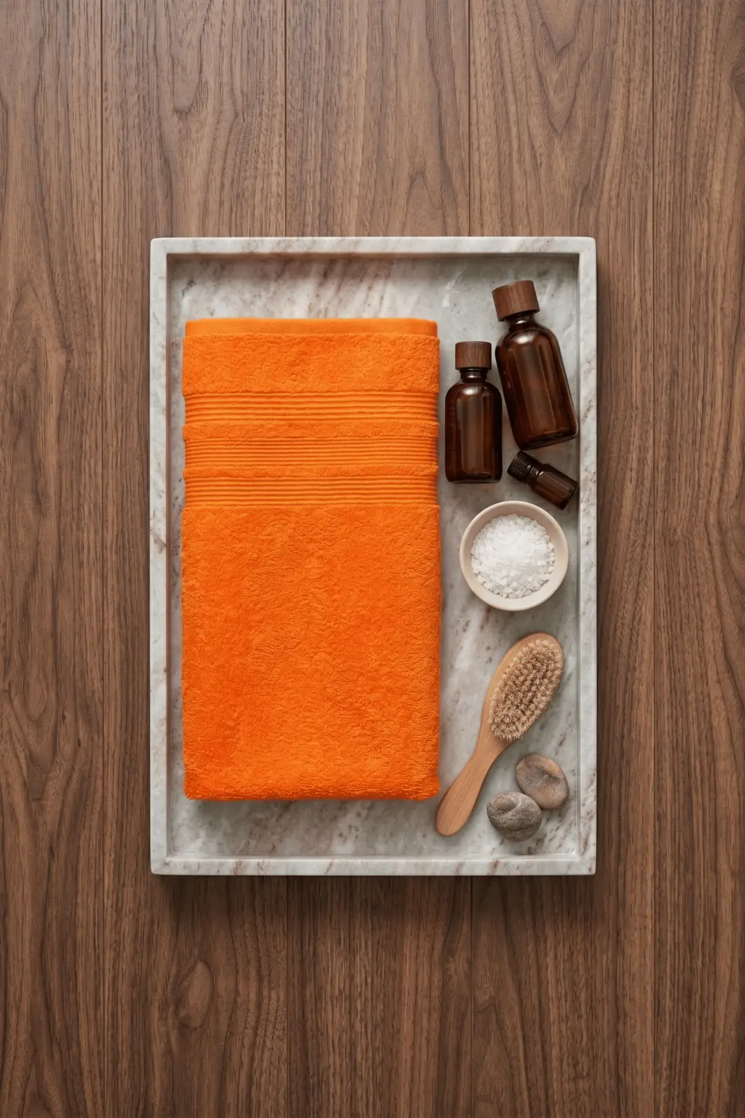 Cotton Collection Banyo Havlusu Turuncu 5