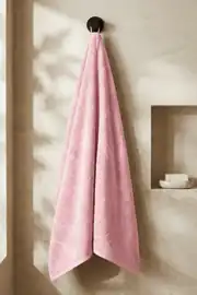 La Notte Flora King Kadife Duş Havlusu Pembe 70x150 cm 1