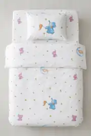 Cotton Collection Ranforce Bebe Çarşaf Yastık Kılıfı Little Baby 3