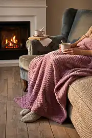 La Notte Soft Elegant Tek Kişilik Battaniye Gül Kurusu 3