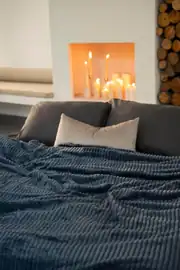 La Notte Tek Kişilik Battaniye Denim 3