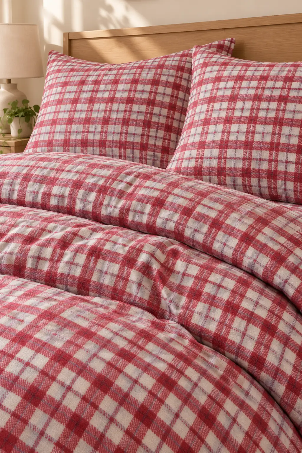 Cotton Collection Flanel Çift Kişilik Nevresim Seti Square 3