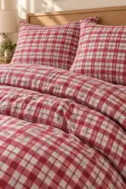 Cotton Collection Flanel Çift Kişilik Nevresim Seti Square 3