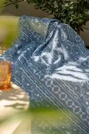 Cotton Collection Tek Kişilik Pike Blue Cottage 160x230 2