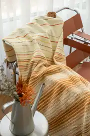 Cotton Collection New Line Pamuklu TV Battaniyesi Hardal 3