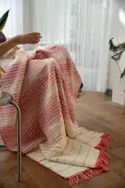 Cotton Collection New Line Pamuklu TV Battaniyesi Mercan 5