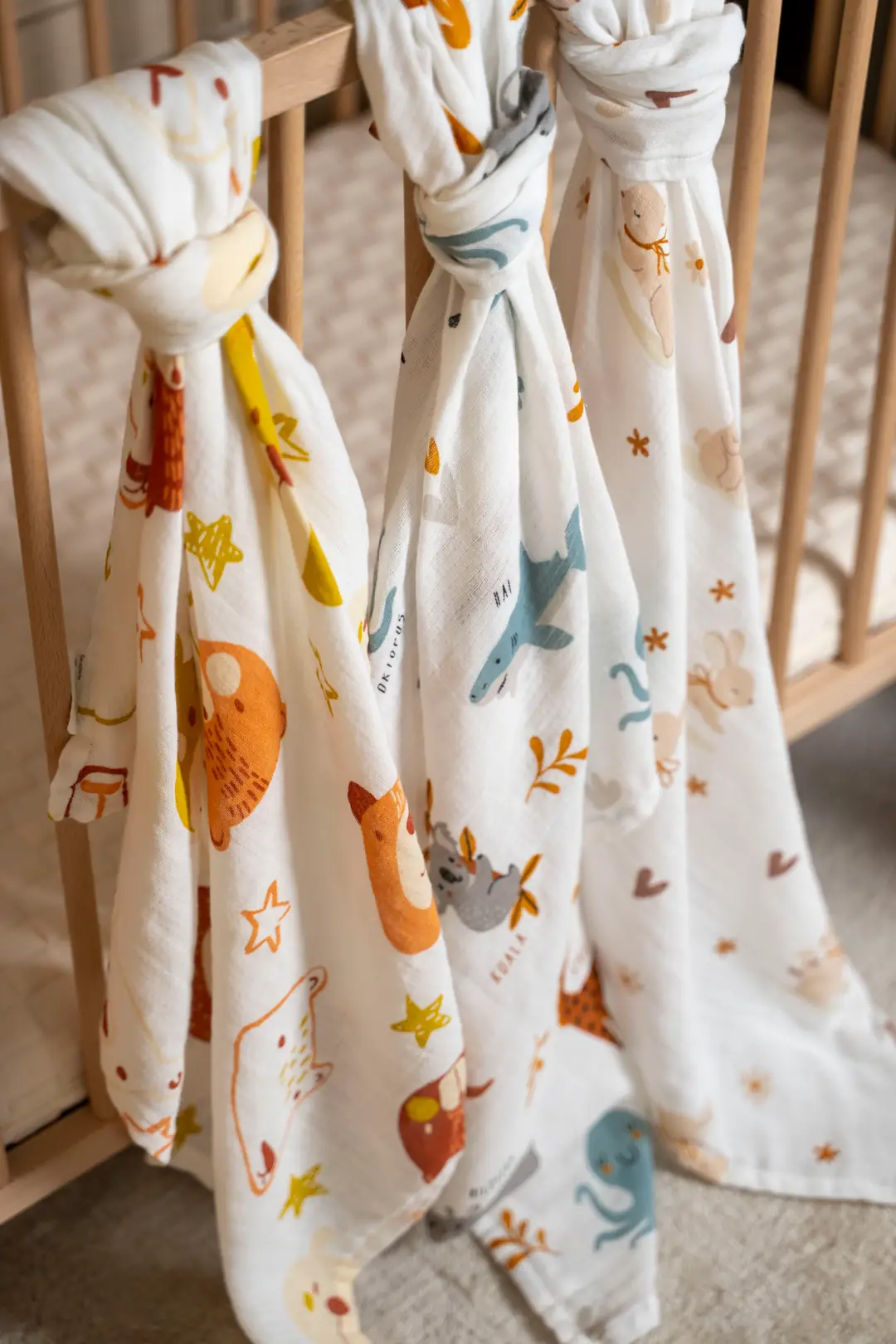 Cotton Collection Bebek 3'lü Müslin Set Douce 7