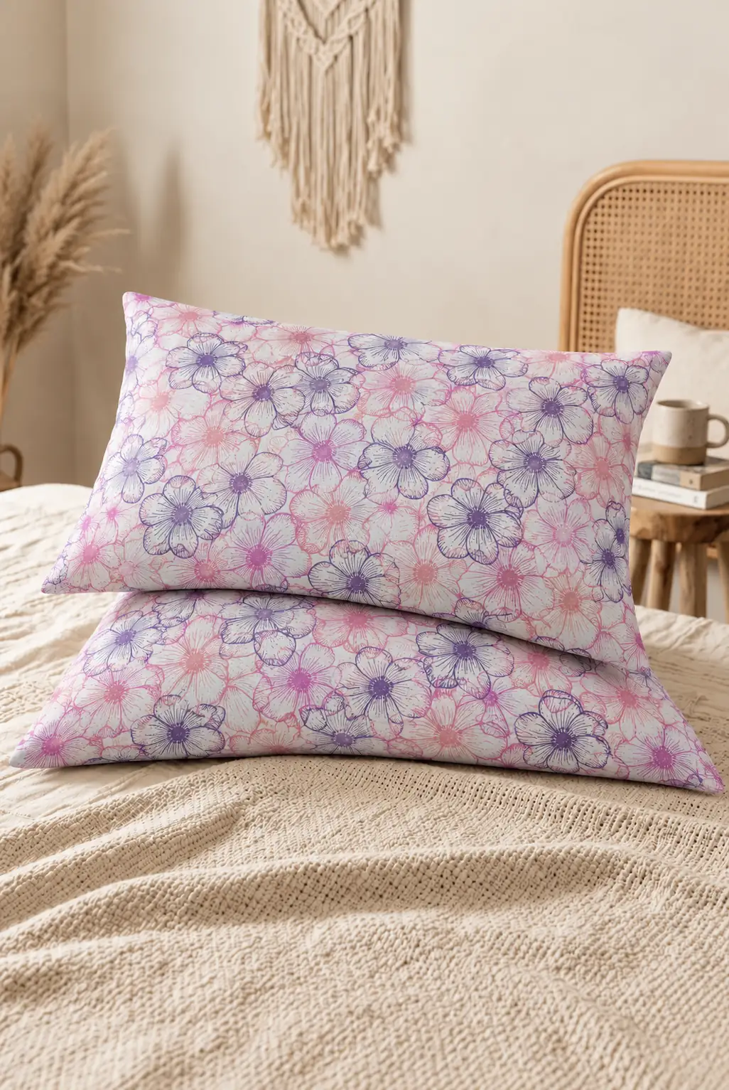 Cotton Collection Ranforce 2'li Yastık Kılıfı Menekşe
