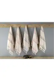 Cotton Collection Bukle Peştamal Havlu Çizgili Saçaklı Kre-pem 1