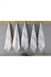 Cotton Collection Bukle Peştamal Havlu Çizgili Saçaklı Byz-pem 1