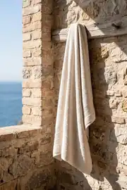Cotton Collection Banyo Havlusu Krem 2
