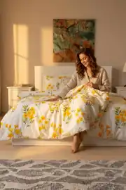 Cotton Collection Çift Kişilik Nevresim Seti Daisy 6
