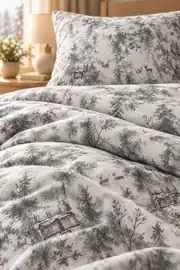 Cotton Collection Flanel Çift Kişilik Nevresim Seti Efect 3