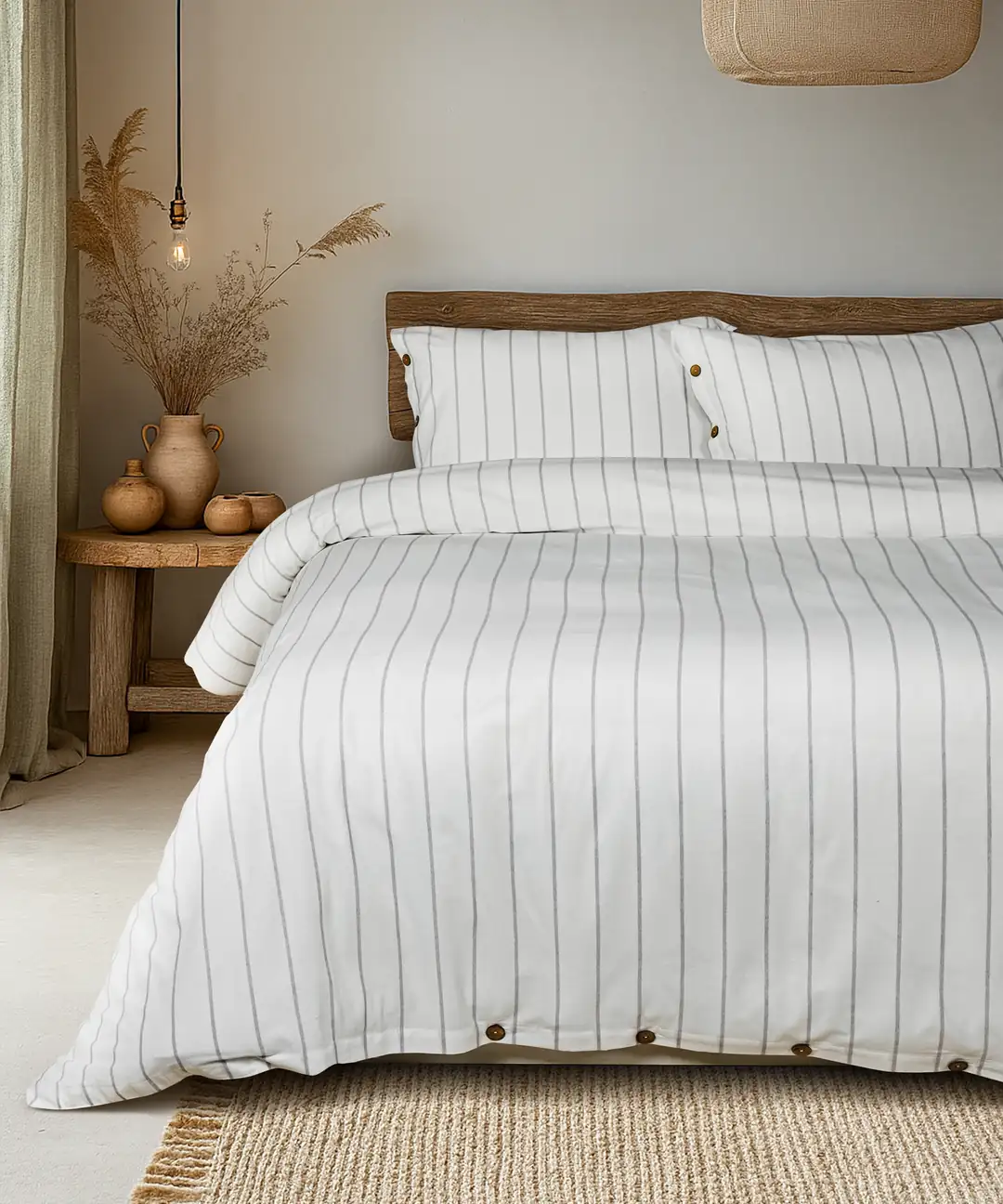 Cotton Collection Tek Kişilik Nevresim ve Çarşaf Seti Rayuna