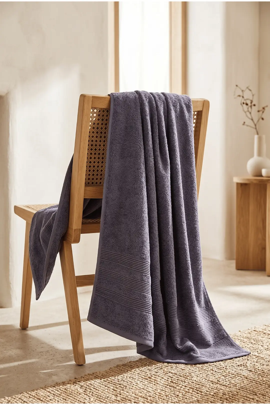 Cotton Collection Banyo Havlusu Antrasit