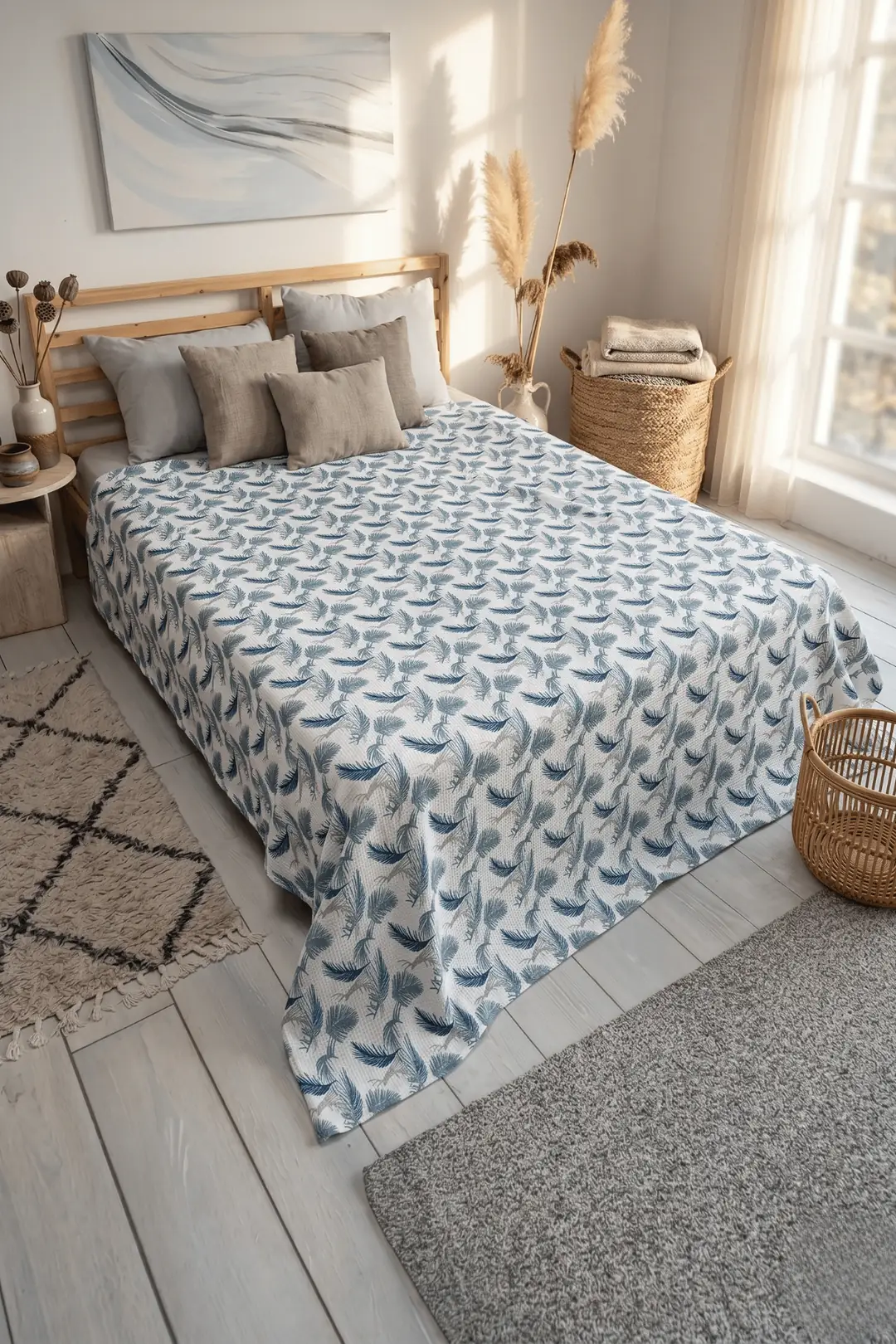 Cotton Collection Çift Kişilik Pike Mint