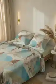 Cotton Collection Tek Kişilik Lastikli Çarşaflı Nevresim Takımı Doğa 2