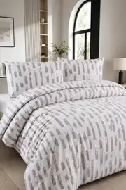 Kışlık Pazen Tek Kişilik Nevresim Takımı Cloud Gray 2