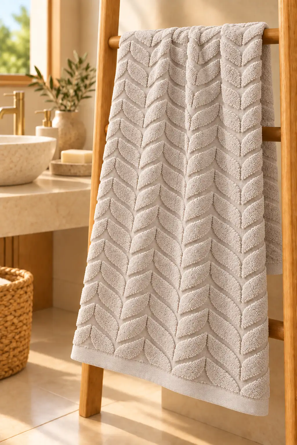 Cotton Love Banyo Havlusu Açık Bej
