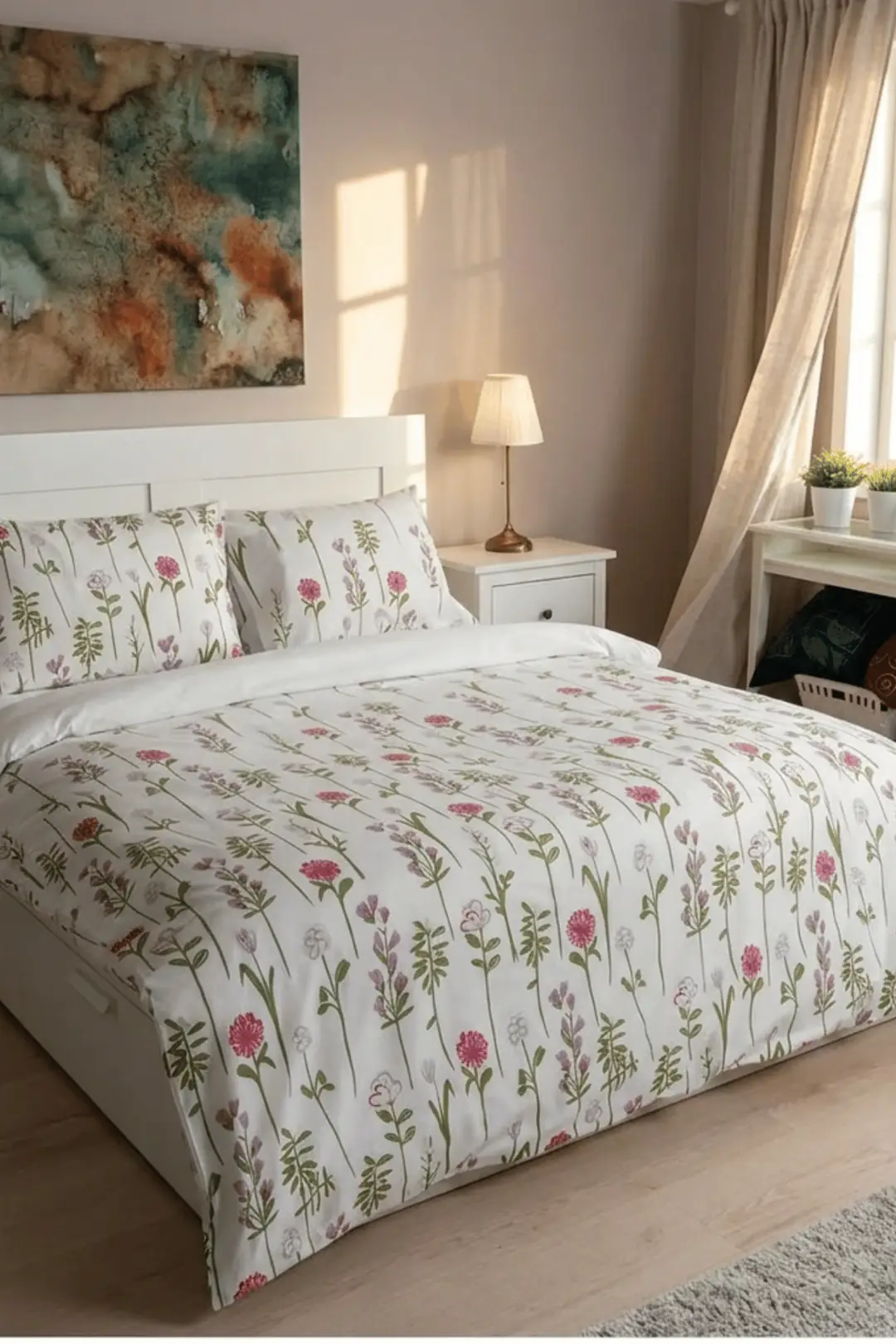 Cotton Collection Tek Kişilik Nevresim Seti Fleur
