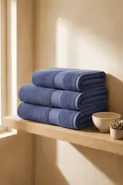 La Notte Solid Colors Banyo Havlusu İndigo 90x145 cm 2