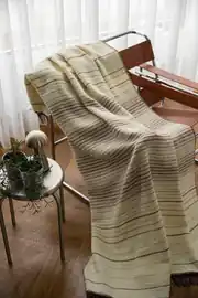 Cotton Collection New Line Pamuklu TV Battaniyesi Bej 2