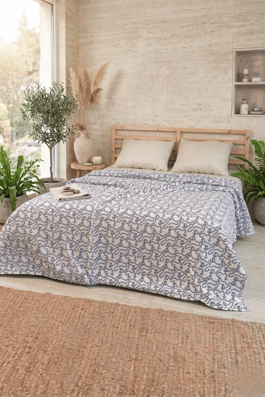 Cotton Collection Tek Kişilik Pike Çapa