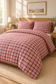 Cotton Collection Flanel Çift Kişilik Nevresim Seti Square 2